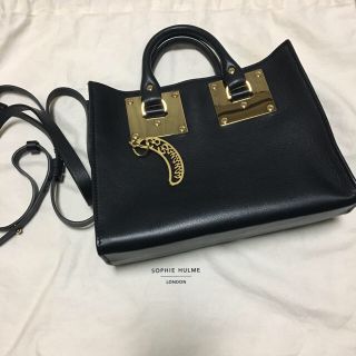 ソフィーヒュルム(SOPHIE HULME)の最終値下げ☆美品☆ソフィーヒュルム small アルビオン バッグ ブラック(ショルダーバッグ)