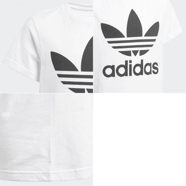 adidas(アディダス)の140【新品/即日発送】adidas オリジナルス ジュニア Tシャツ 白 レディースのトップス(Tシャツ(半袖/袖なし))の商品写真