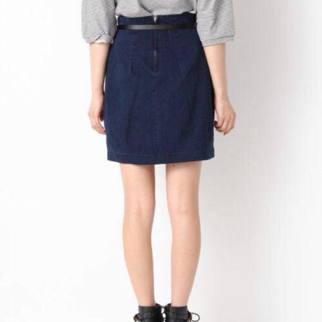 heather(ヘザー)のヘザー♡ベルト付きデニムコクーンスカート レディースのスカート(ミニスカート)の商品写真