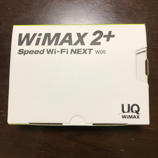 【新品未使用】Speed Wi-Fi NEXT w05 ブラック×ライム(PC周辺機器)