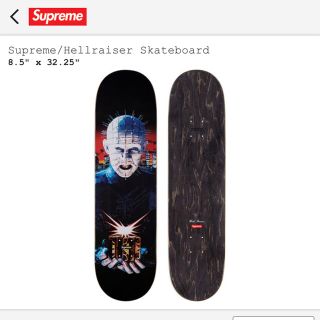 シュプリーム(Supreme)の定価！送料込！supreme hellraiser skateboard(スケートボード)