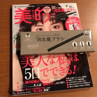 ショウガクカン(小学館)の河北眉ブラシ  美的2017  6月号(その他)