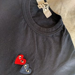 コムデギャルソン(COMME des GARCONS)のコムデギャルソンPLAYティシャツMネイビー(Tシャツ(半袖/袖なし))