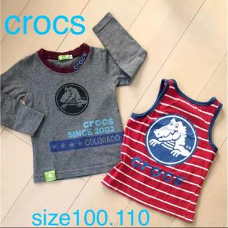 クロックス(crocs)のクロックス ロンT グレーsize100★送料無料(Tシャツ/カットソー)