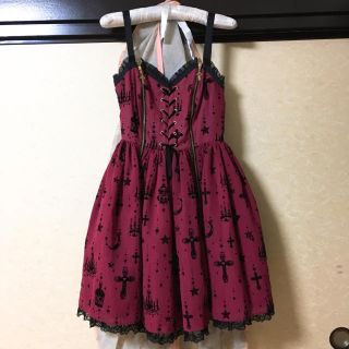 アンジェリックプリティー(Angelic Pretty)のholy lantern JSKワイン(ひざ丈ワンピース)