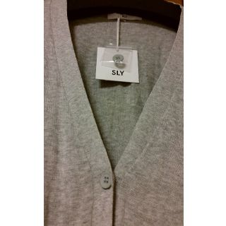 スライ(SLY)のSLY☆スライ新品未使用 肩あきロングカーディガン (カーディガン)