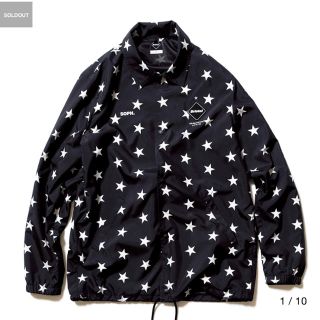 エフシーアールビー(F.C.R.B.)のLサイズ F.C.Real Bristol STAR COACH JACKET(ナイロンジャケット)