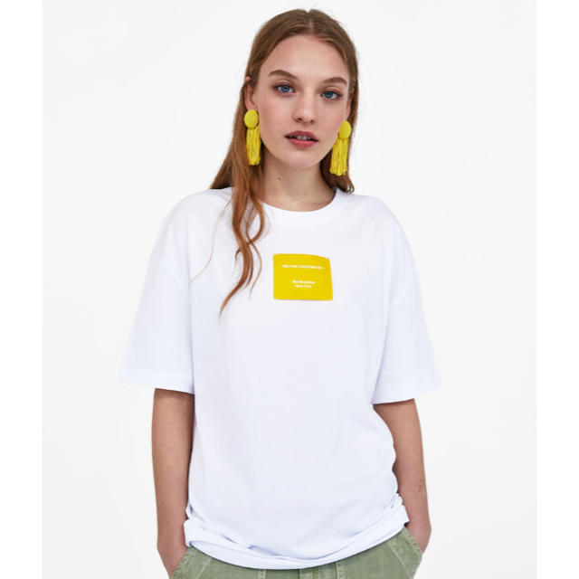 ZARA(ザラ)の新品☆ ZARA タグ付きTシャツ レディースのトップス(Tシャツ(半袖/袖なし))の商品写真