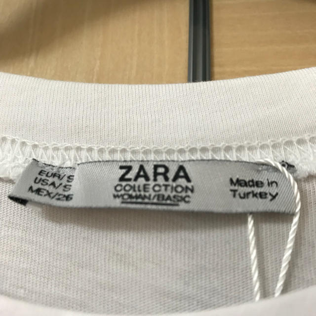 ZARA(ザラ)の新品☆ ZARA タグ付きTシャツ レディースのトップス(Tシャツ(半袖/袖なし))の商品写真
