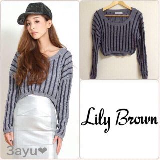 リリーブラウン(Lily Brown)のLily Brown♡ショートニット(ニット/セーター)