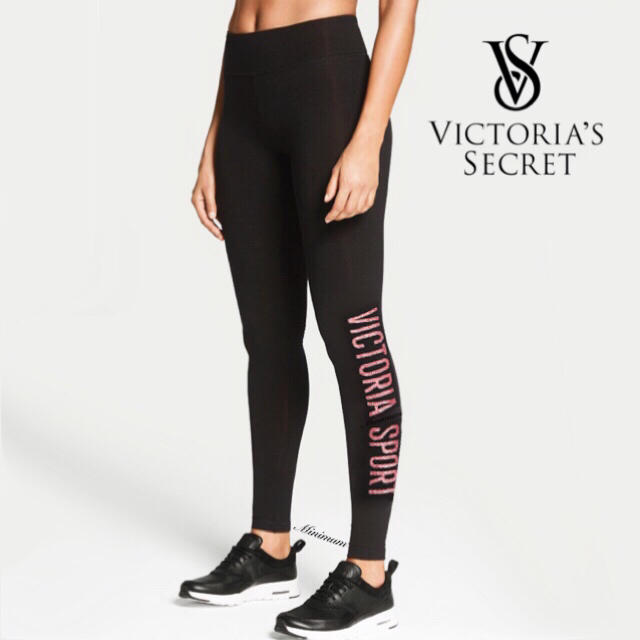Victoria's Secret - VSサイドロゴ入りレギンス(ピンク)の通販 by L's ...
