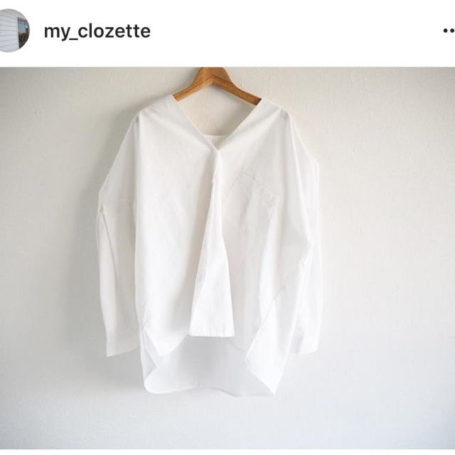 my clozette マイクローゼット Vネックスモックオーバーシャツ レディースのトップス(シャツ/ブラウス(長袖/七分))の商品写真