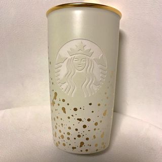 スターバックスコーヒー(Starbucks Coffee)のスターバックス台湾限定☆高級感溢れる陶器ゴールドタンブラー☆355ml(タンブラー)