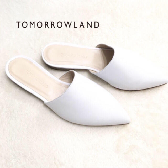 TOMORROWLAND(トゥモローランド)の21080円OFF❤︎新品♡tomorrowland本革バブーシュ★送料込 レディースの靴/シューズ(サンダル)の商品写真