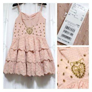 ハニーバンチ(Honey Bunch)の本日価格‼️(新品)Honey Bunch/ビーズ刺繍キャミソールワンピース(ミニワンピース)