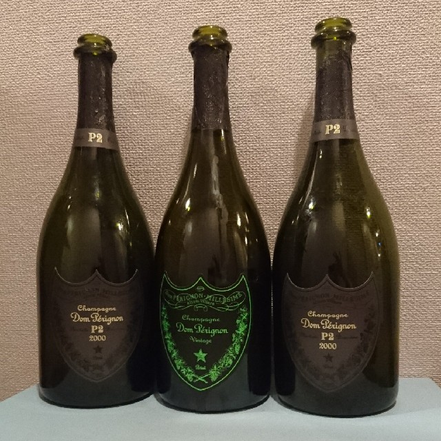 Dom Pérignon - 光るドンペリルミナス、ドンペリP2空き瓶2本セット！の