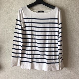 アズールバイマウジー(AZUL by moussy)のボートネック ボーダーロンT(Tシャツ(長袖/七分))