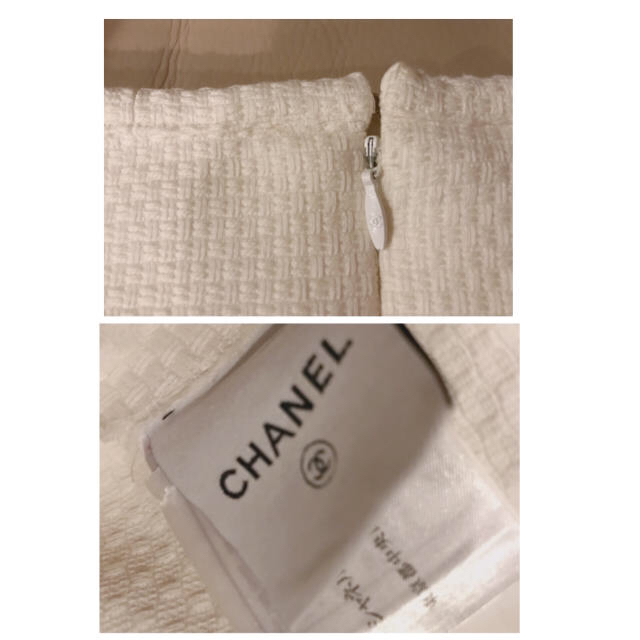 CHANEL(シャネル)の美品★シャネル スカート カメリアの中のココマークがアクセント レディースのスカート(ミニスカート)の商品写真