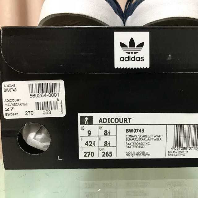 adidas(アディダス)のadidas  アディダススケートボーディング ADICOURT  BW0743 メンズの靴/シューズ(スニーカー)の商品写真