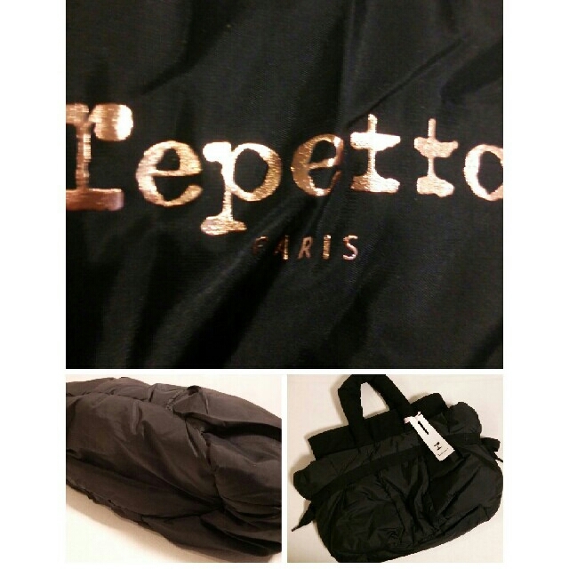 repetto(レペット)のラスト 入手困難 レペット 新品 リボン トートバッグ 中綿入 repetto  レディースのバッグ(トートバッグ)の商品写真