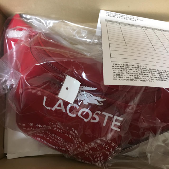 Supreme lacoste waist bag レッド