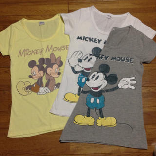 ディズニー(Disney)のミッキーTシャツ 3set(Tシャツ(半袖/袖なし))