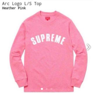 シュプリーム(Supreme)のsupreme Arc logo L/S ロングTシャツ  pink(Tシャツ/カットソー(七分/長袖))