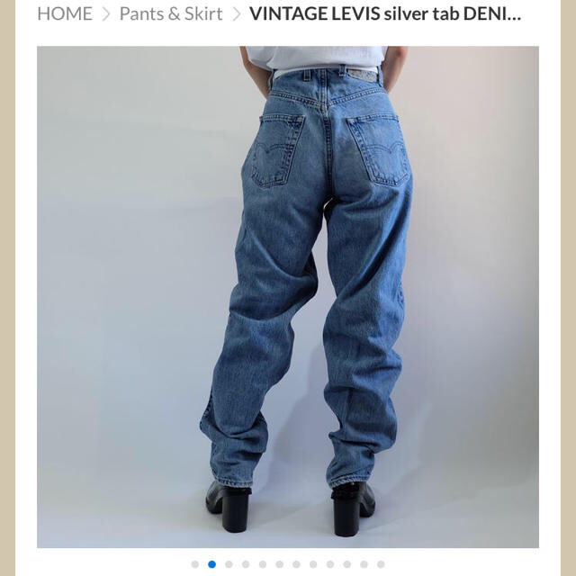 Vintage levis silver tab  W29 レディースのパンツ(デニム/ジーンズ)の商品写真