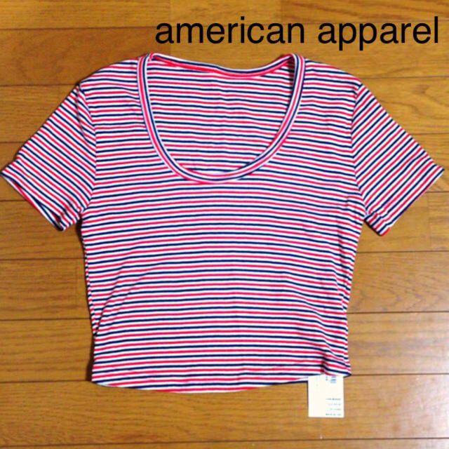 American Apparel(アメリカンアパレル)のアメアパ クロップTシャツ(送料込) レディースのトップス(Tシャツ(半袖/袖なし))の商品写真