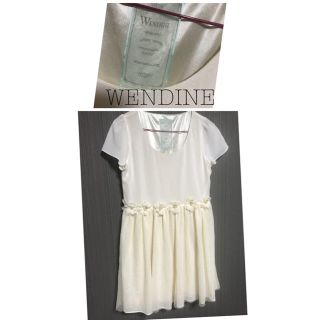 ウエンディーネ(Wendine)のアイズビット  WENDINE ☆彡レースフラワーリボンDRESS(ミディアムドレス)