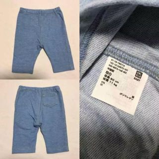 ユニクロ(UNIQLO)のタピオカ様専用 ユニクロ 7分丈レギンス 80 デニム調(パンツ)