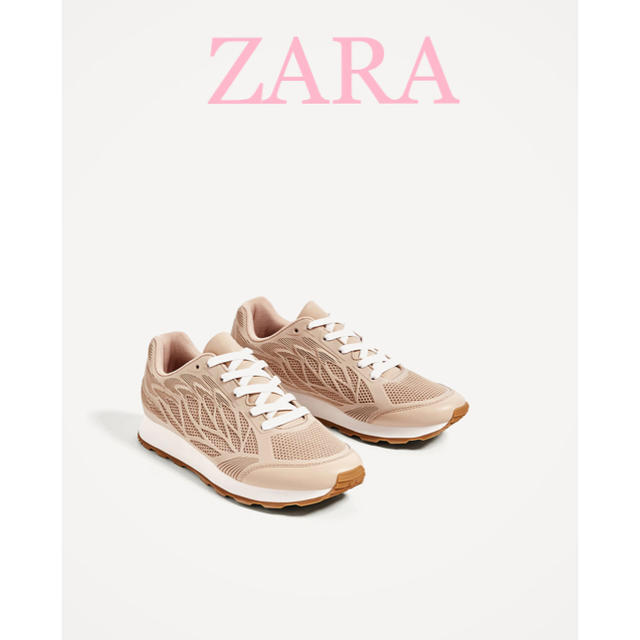 ZARA(ザラ)のsale!新品タグ付☆ZARAザラ☆カービングデザインスニーカー レディースの靴/シューズ(スニーカー)の商品写真