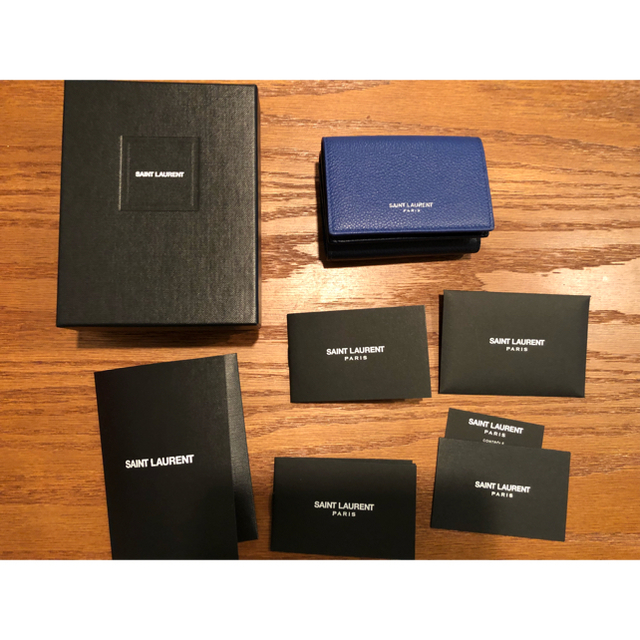 Saint Laurent(サンローラン)のさやかさま専用 GINZA SIX購入 サンローラン ミニ財布 バイカラー  レディースのファッション小物(財布)の商品写真