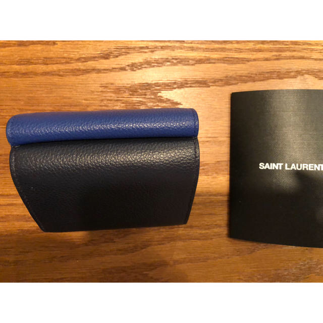 Saint Laurent(サンローラン)のさやかさま専用 GINZA SIX購入 サンローラン ミニ財布 バイカラー  レディースのファッション小物(財布)の商品写真