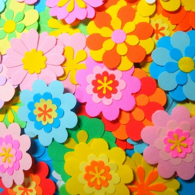 お花いっぱい アレンジフラワー クラフトパンチの通販 By はすの花 S Shop ラクマ