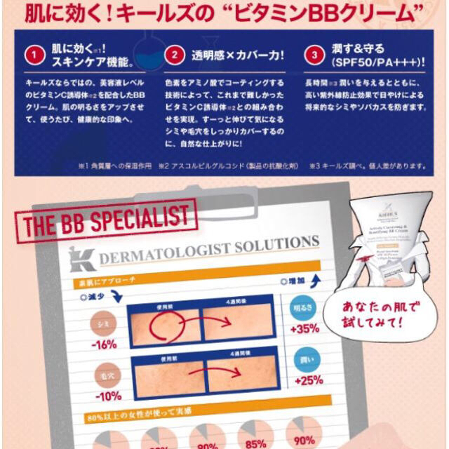 Kiehl's(キールズ)のキールズ BBクリーム フェア コスメ/美容のベースメイク/化粧品(その他)の商品写真