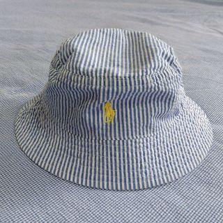 ポロラルフローレン(POLO RALPH LAUREN)の【お値下げ】ラルフローレン　ストライプハット　2-4T（2歳~4歳用）(帽子)