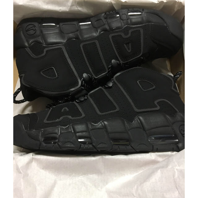 NIKE(ナイキ)のNIKE AIR MORE UPTEMPO モアテン 27.5 トリプルブラック メンズの靴/シューズ(スニーカー)の商品写真