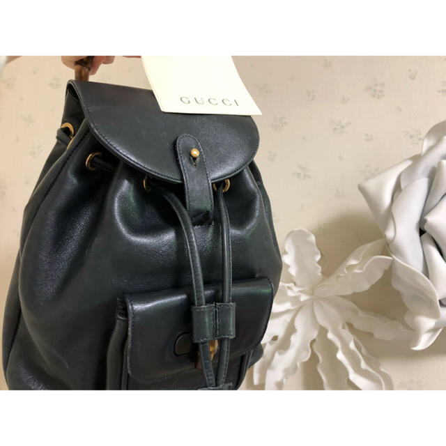 Gucci(グッチ)のGUCCI バンブーリュック レディースのバッグ(リュック/バックパック)の商品写真