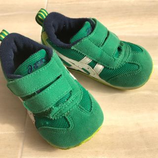 アシックス(asics)のasicsアシックス  アイダホ 14cm グリーン(スニーカー)