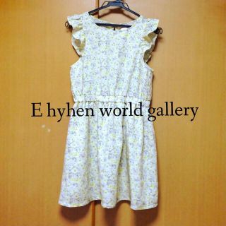 イーハイフンワールドギャラリー(E hyphen world gallery)のEhyhen 花柄ワンピ(ミニワンピース)