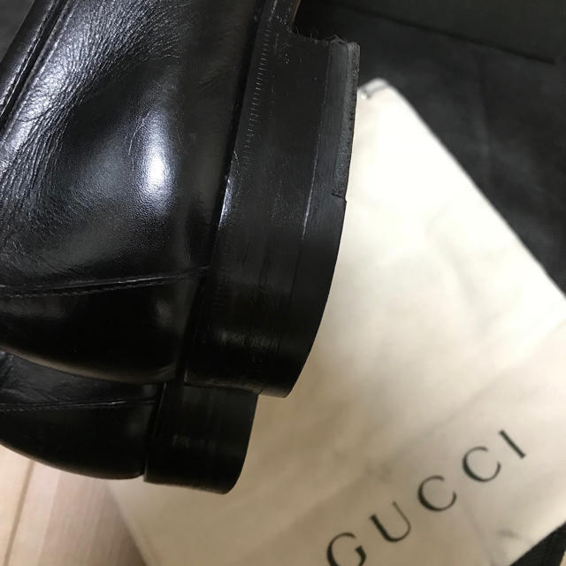 Gucci(グッチ)の美品グッチ革ビジネスシューズ黒8.5 メンズの靴/シューズ(ドレス/ビジネス)の商品写真