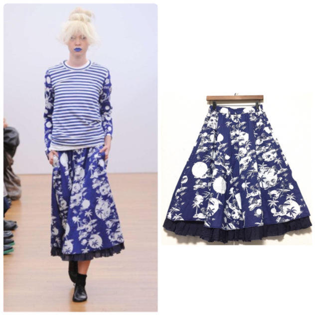 COMME des GARCONS - 2013春夏 コムコム総柄スカートの通販 by COMME des GARCONS - 2013春夏 コムコム総柄スカートの通販 by