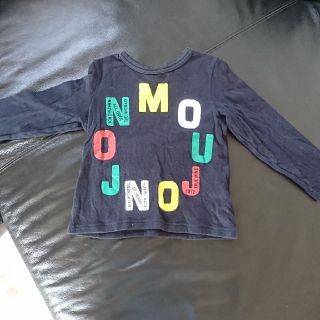 ムージョンジョン(mou jon jon)の長袖Tシャツ☆size100☆moujonjon☆紺(Tシャツ/カットソー)