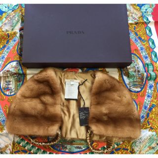 プラダ(PRADA)のプラダミンクケープサイズ38(毛皮/ファーコート)