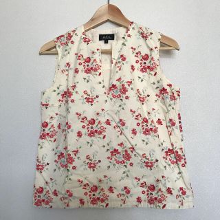 アーペーセー(A.P.C)のAPCの花柄ノースリーブシャツ(シャツ/ブラウス(半袖/袖なし))