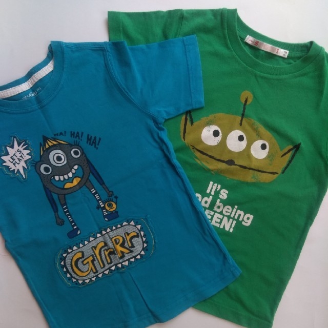 babyGAP(ベビーギャップ)のまんまみーあ様専用★baby Gap・ UNIQLO　Tシャツ2枚組☆110 キッズ/ベビー/マタニティのキッズ服男の子用(90cm~)(Tシャツ/カットソー)の商品写真