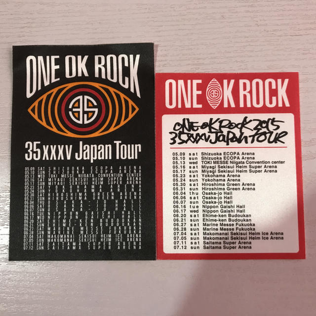 ONE OK ROCK 35xxxv ステッカーセット