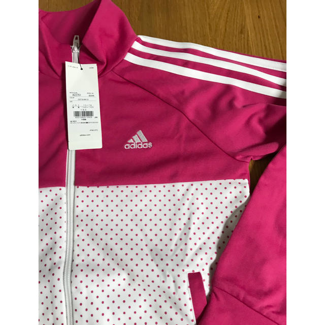 adidas(アディダス)のadidas アディダス ❤︎ キッズ ジャージ size 150 新品  キッズ/ベビー/マタニティのキッズ服女の子用(90cm~)(ジャケット/上着)の商品写真