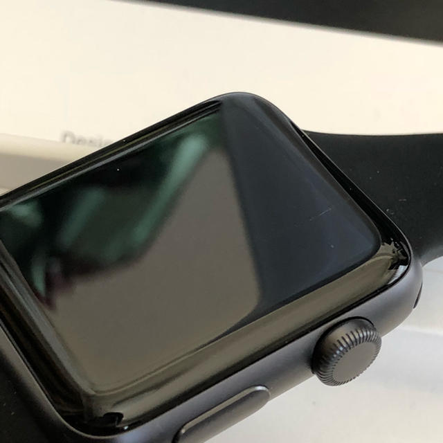 Apple Watch(アップルウォッチ)のApple Watch series3 ブラックアルミ 42mm スマホ/家電/カメラのスマホアクセサリー(その他)の商品写真